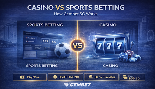 gembet sports betting vs gembet casino comparison