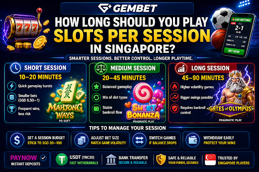 Play slots in Singapore with session timing and bankroll tips