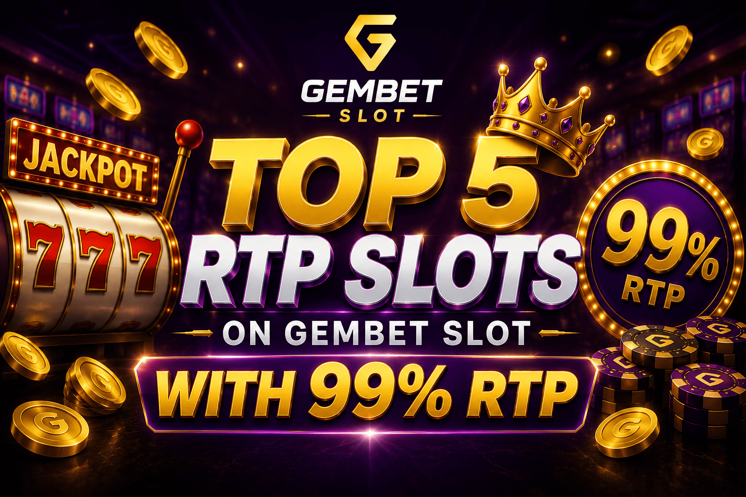 Top 5 RTP slots on Gembet Slot with 99 percent RTP