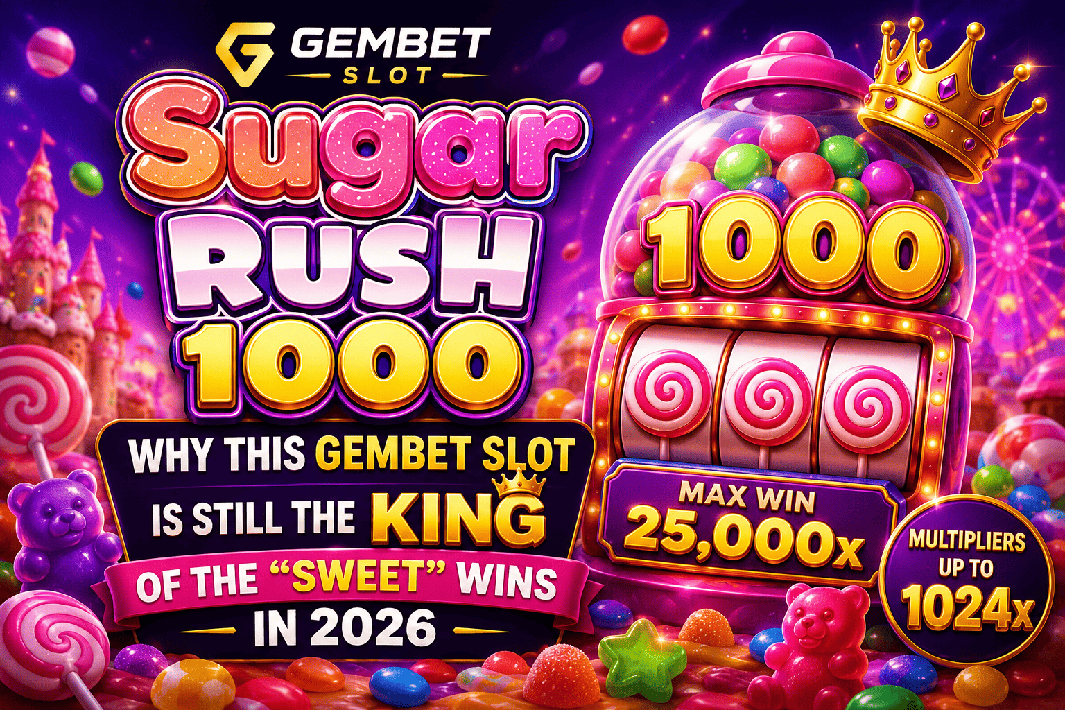 Sugar Rush 1000 Gembet Slot sweet wins 2026