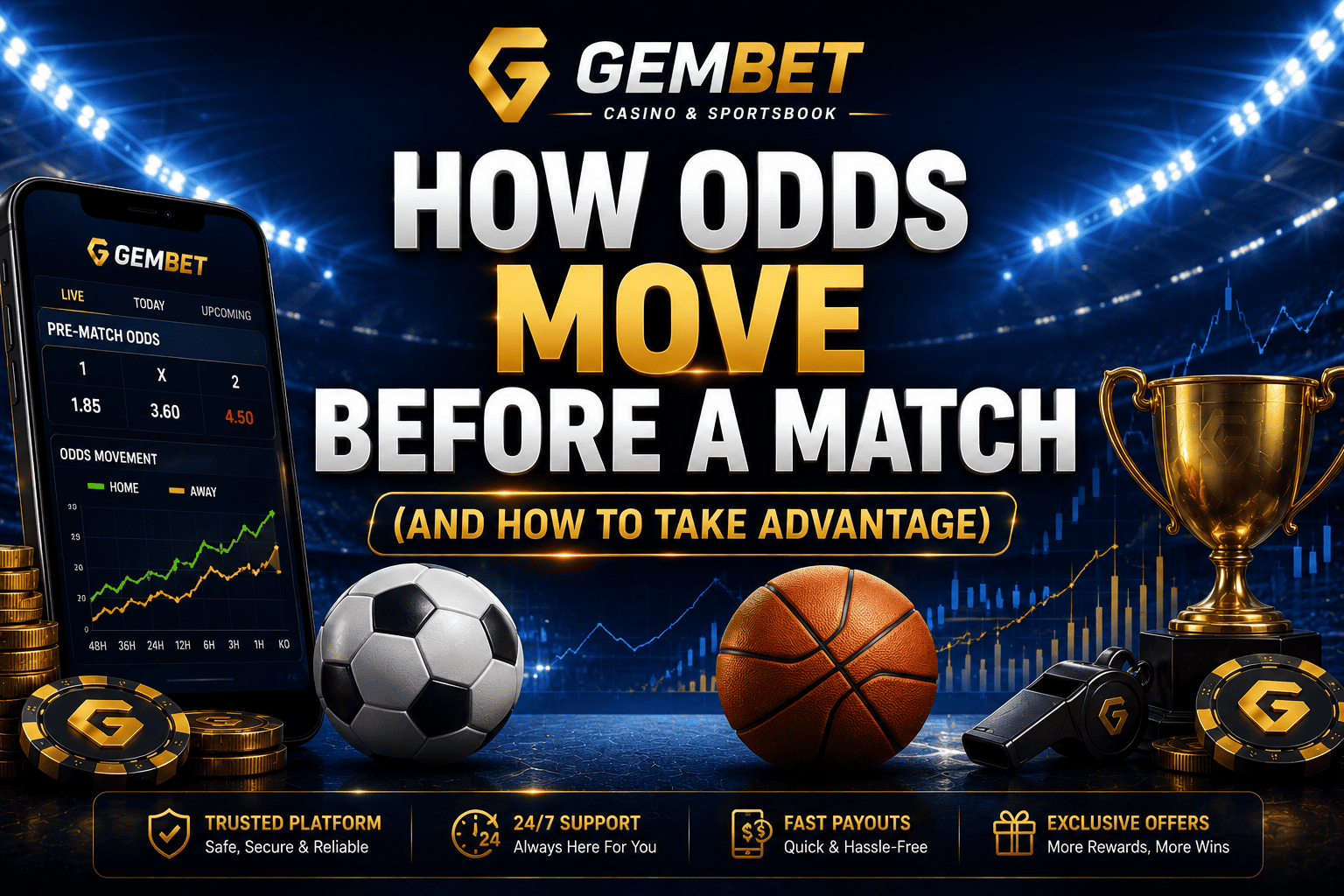 How odds move before a match betting guide